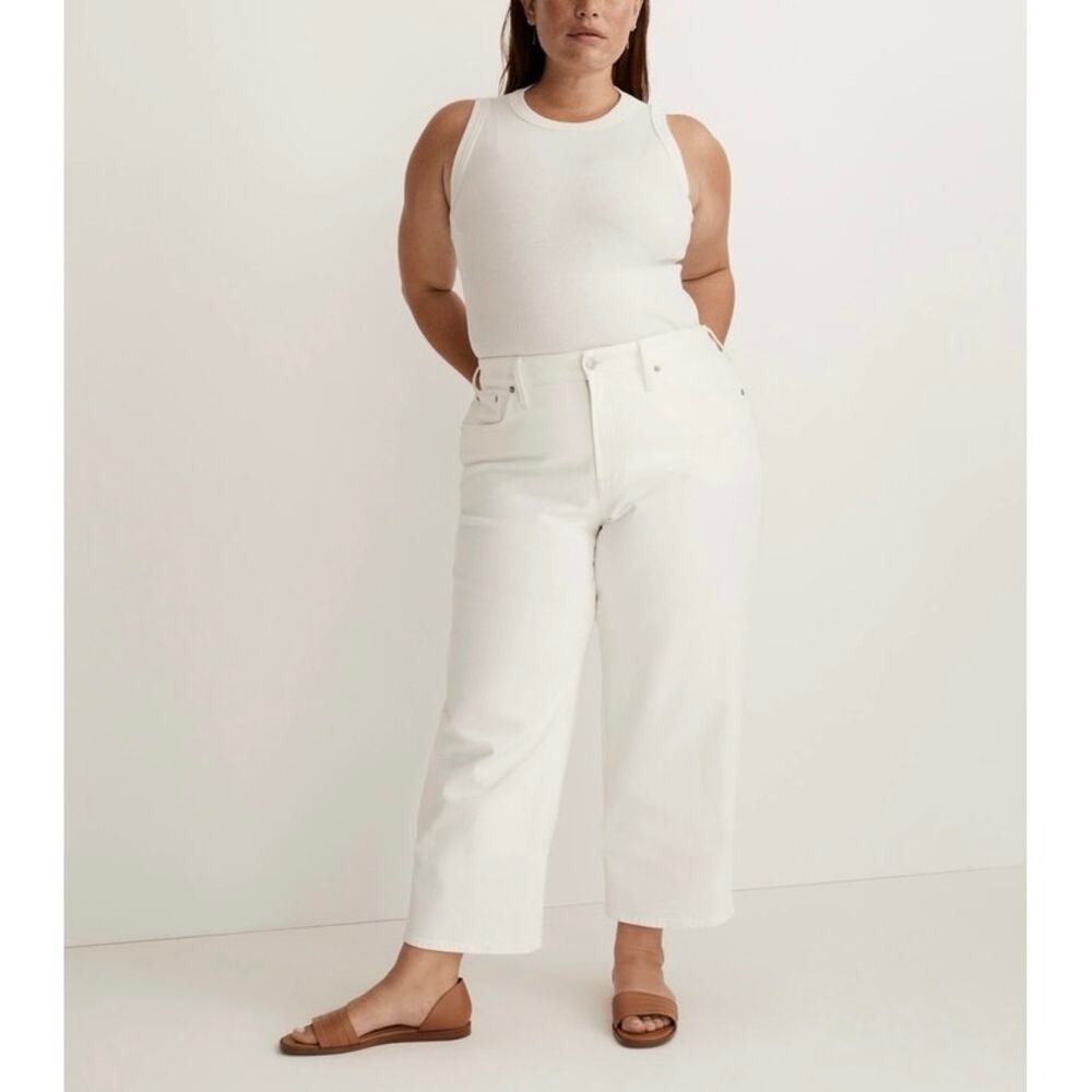 Madewell Women's White Flare & Wide Leg Jeans